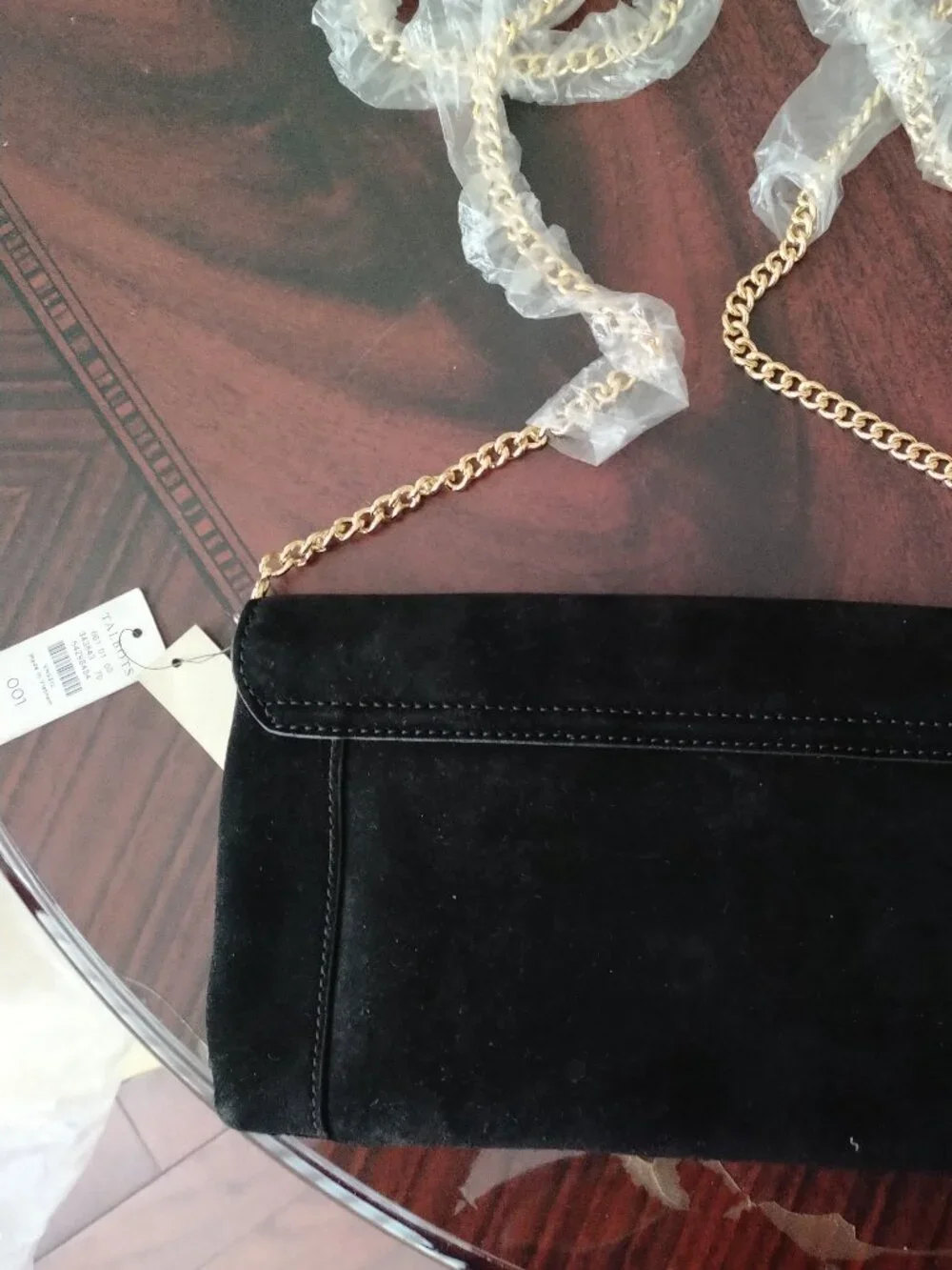 Talbots suede envelope